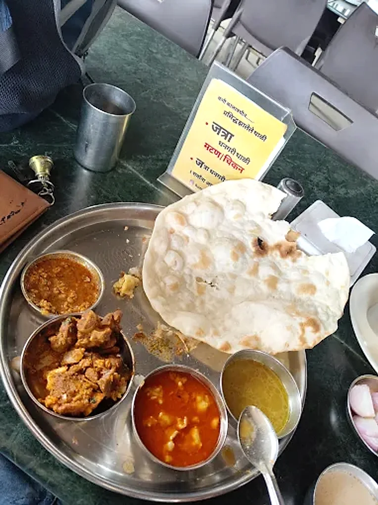 Jatra Dhangari thali served at Hotel Atithi