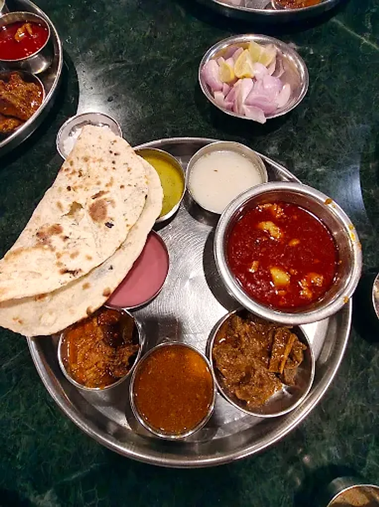 Mutton Thali at Hotel Atithi